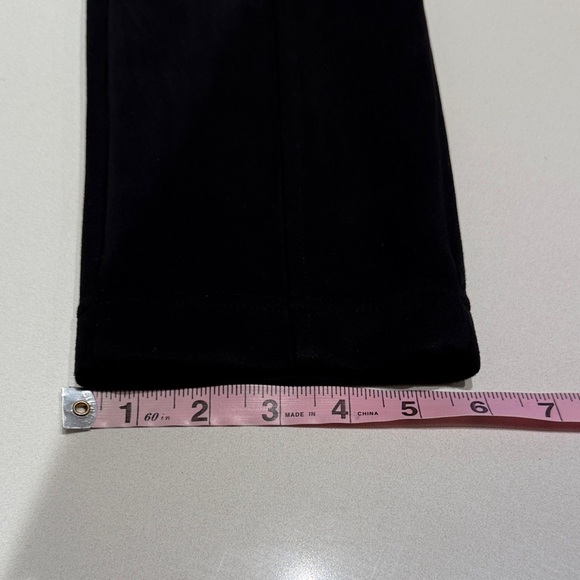 Andrew Marc Faux Suede High Waisted Ankle Pants, Black, Size M - Picture 11 of 12